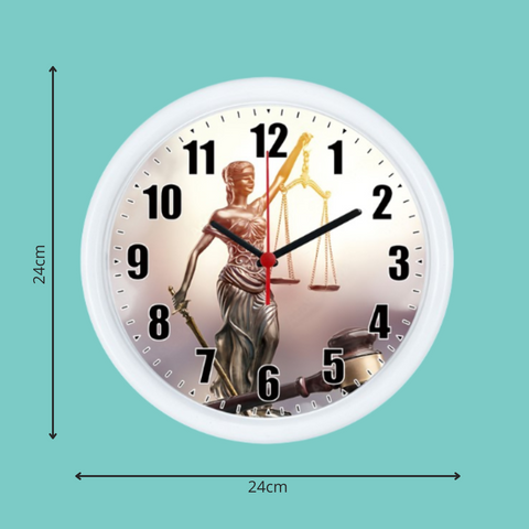 Relógio Redondo para Parede ADVOCACIA 24x3x24CM