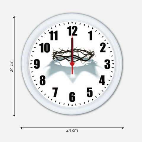 Relógio Redondo para Parede RELIGIOSOS 24x3x24CM