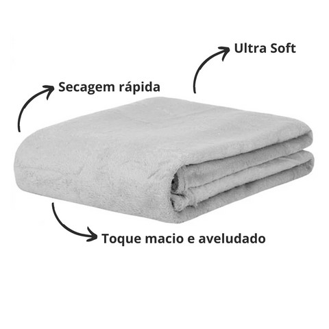 Manta Cobertor Microfibra Lisa Para Casal 180x200