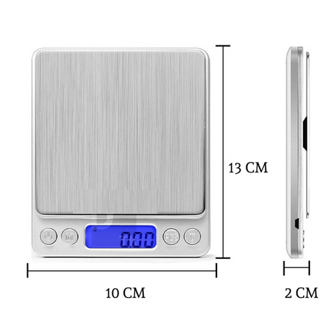 Mini Balança Digital Plataforma Alta Precisão Max 2kg